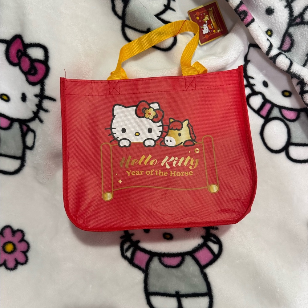 Hello Kitty Cafe Lunar New Year tote bag BNWT - Picture 2 of 5